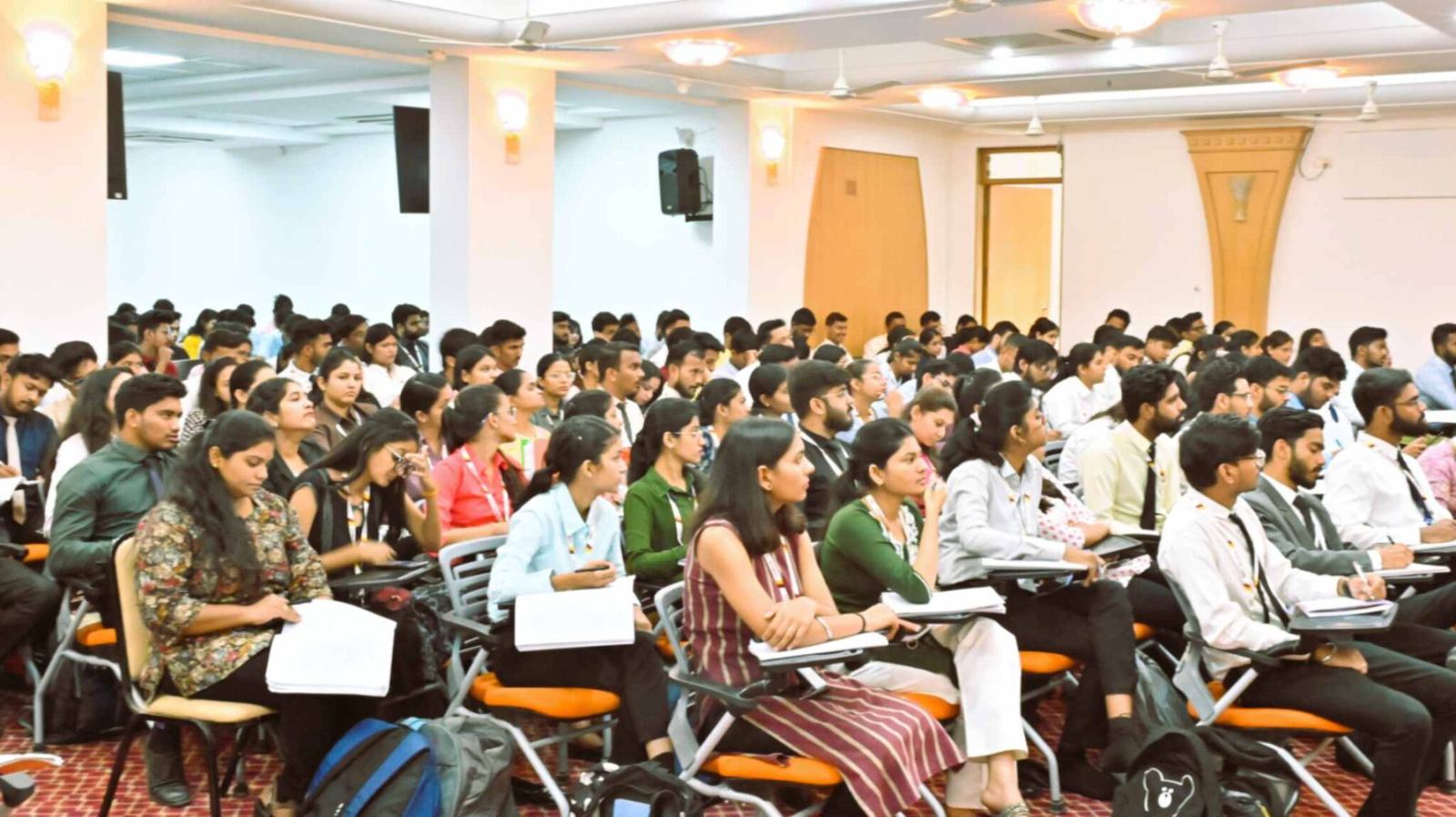 Leadership session with students at DY Patil