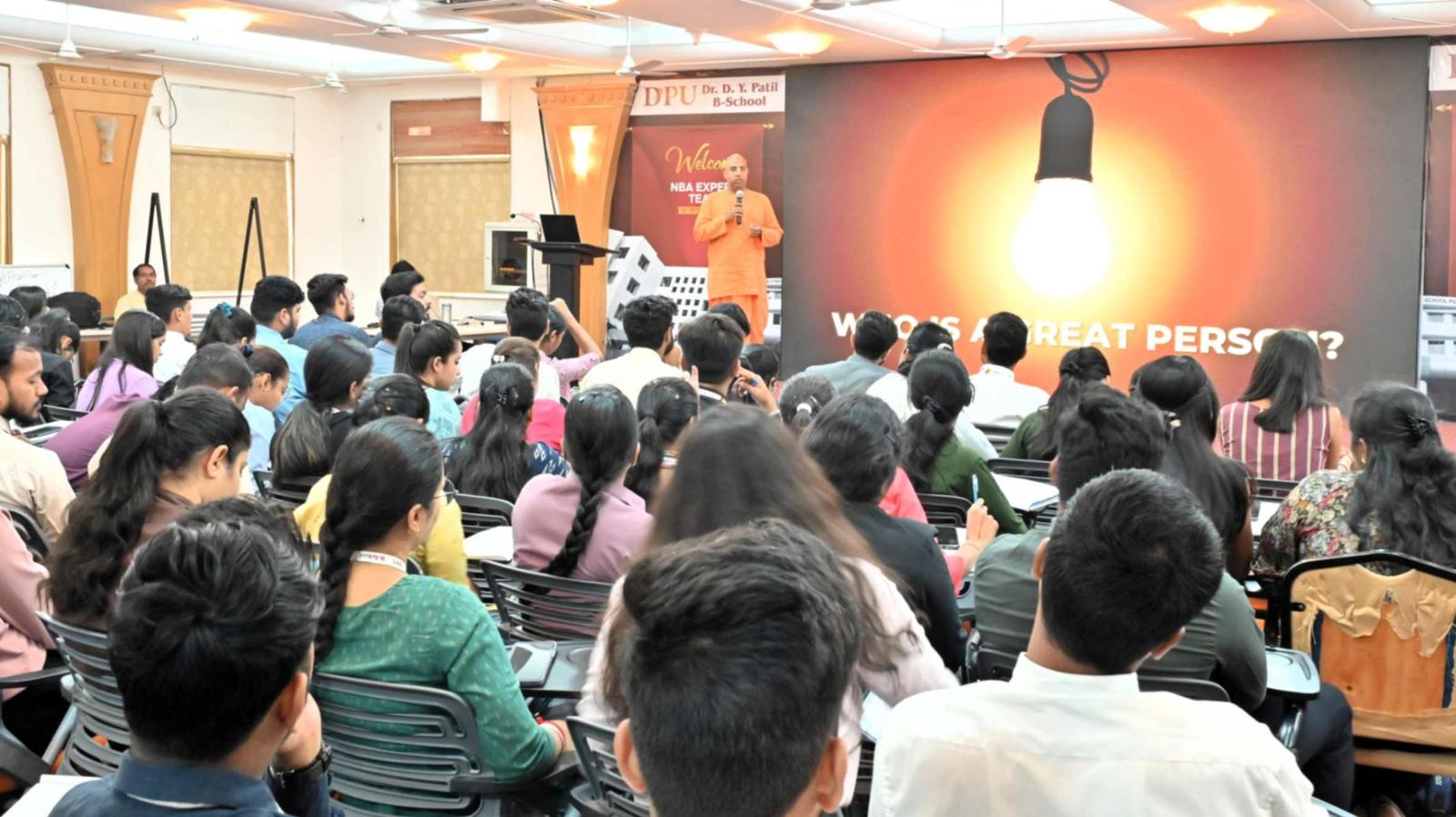 Students participating in a campus workshop